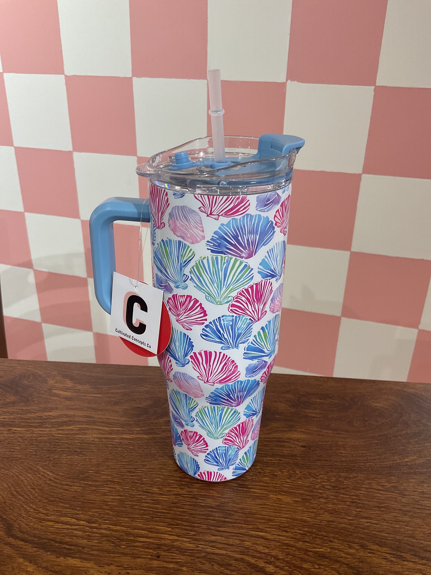 TUMBLER 40OZ / OCEAN SHELLS