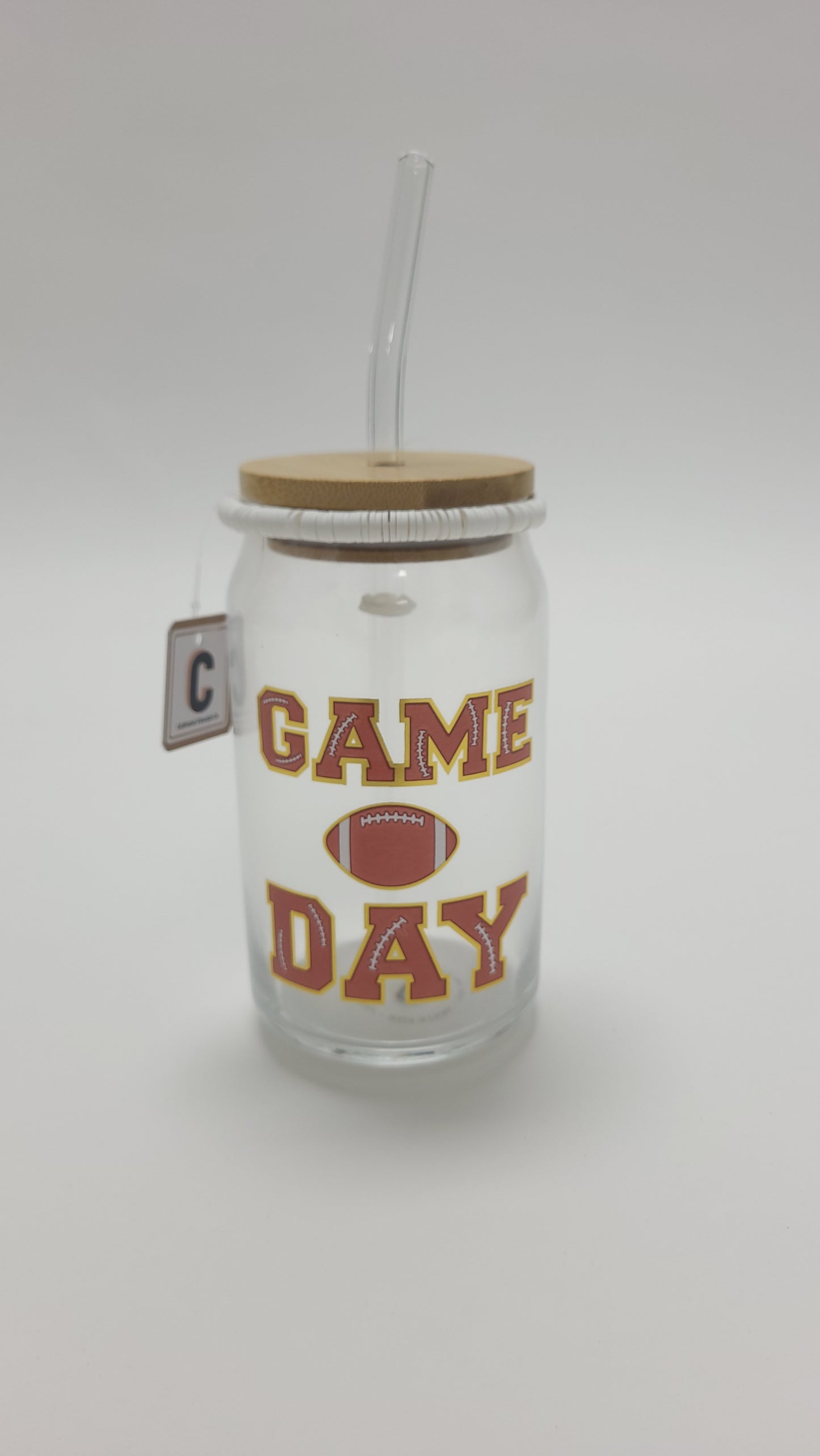 Glass Cup 15 Oz | Game Day