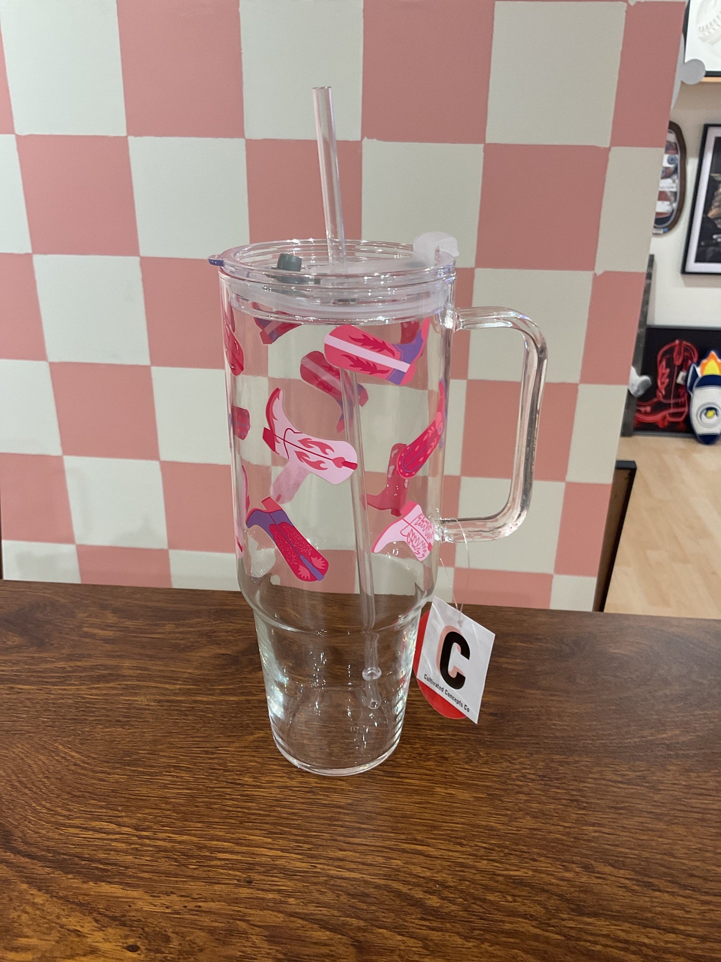 GLASS TUMBLER / 40 OZ