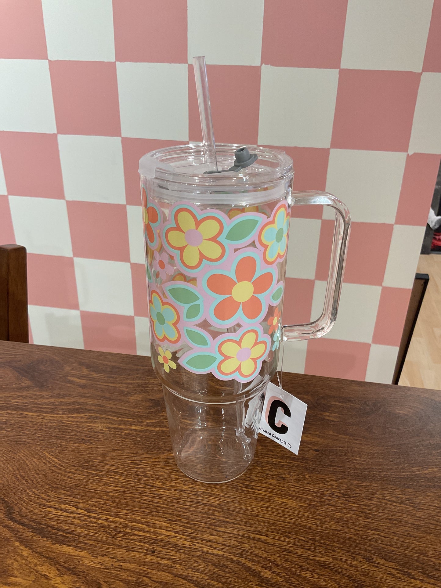 GLASS TUMBLER / 40 OZ