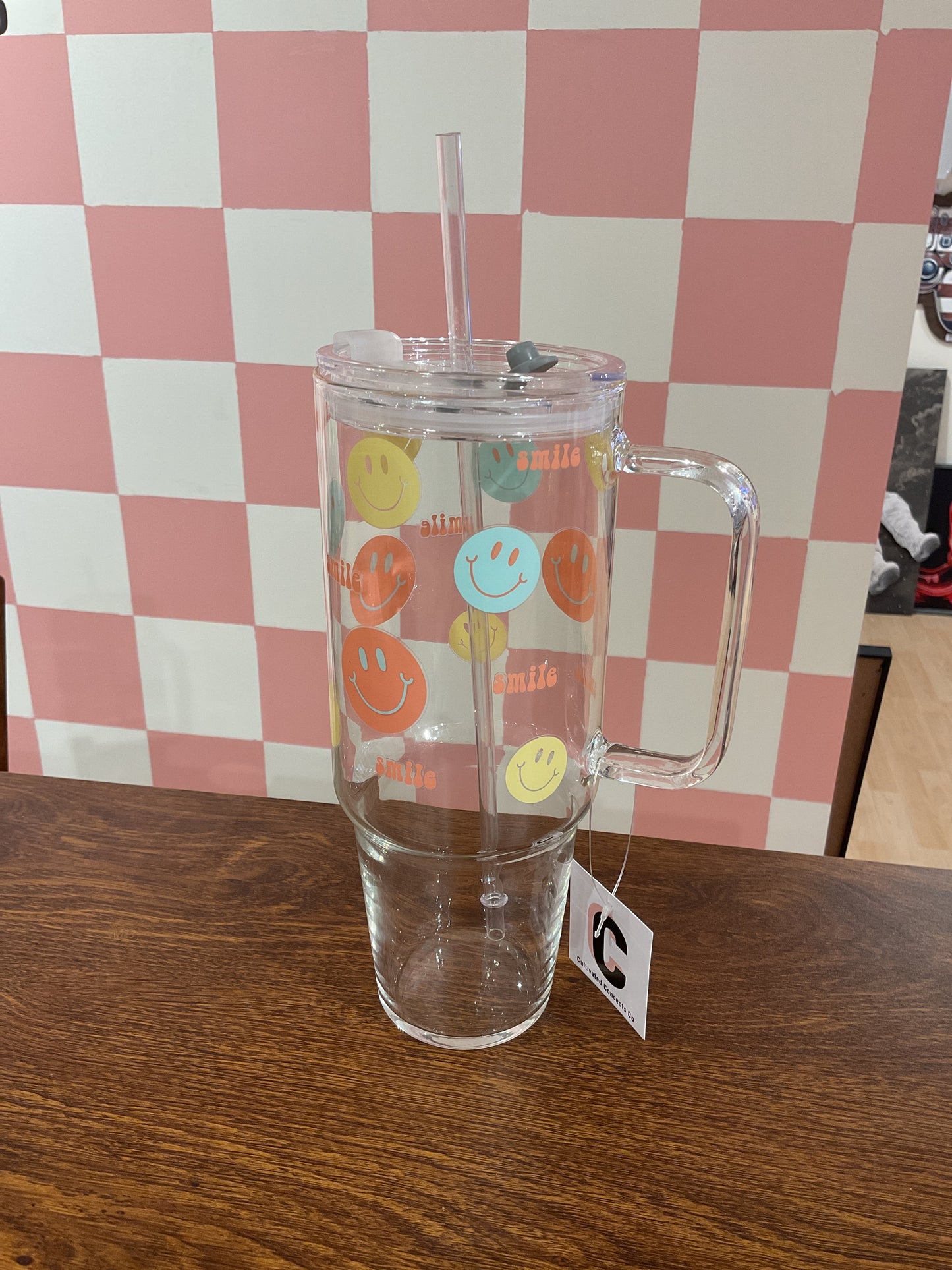 GLASS TUMBLER / 40 OZ