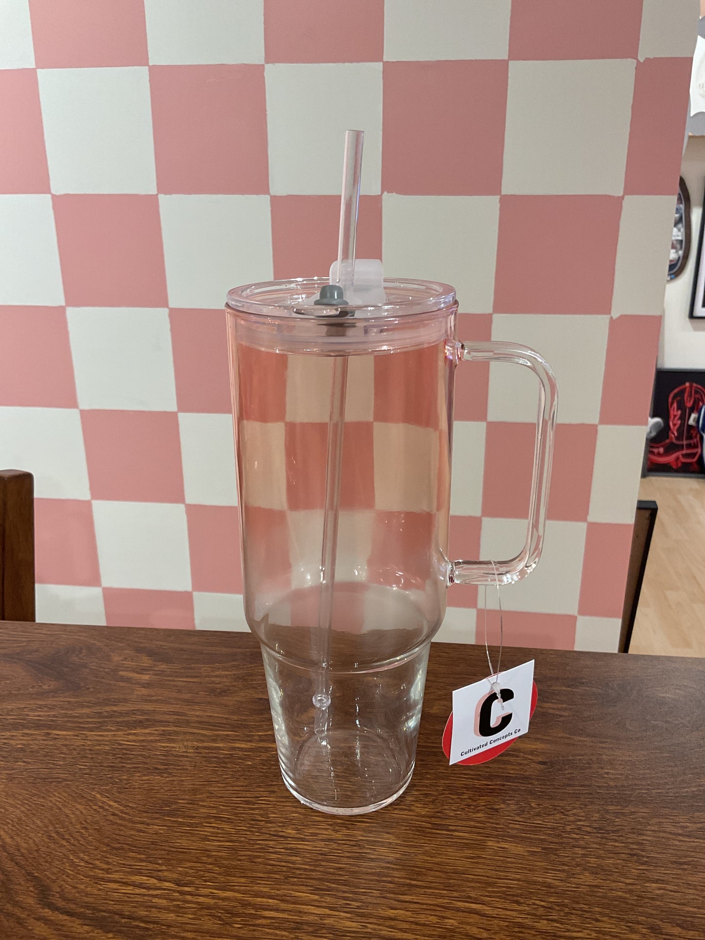 GLASS TUMBLER / 40 OZ