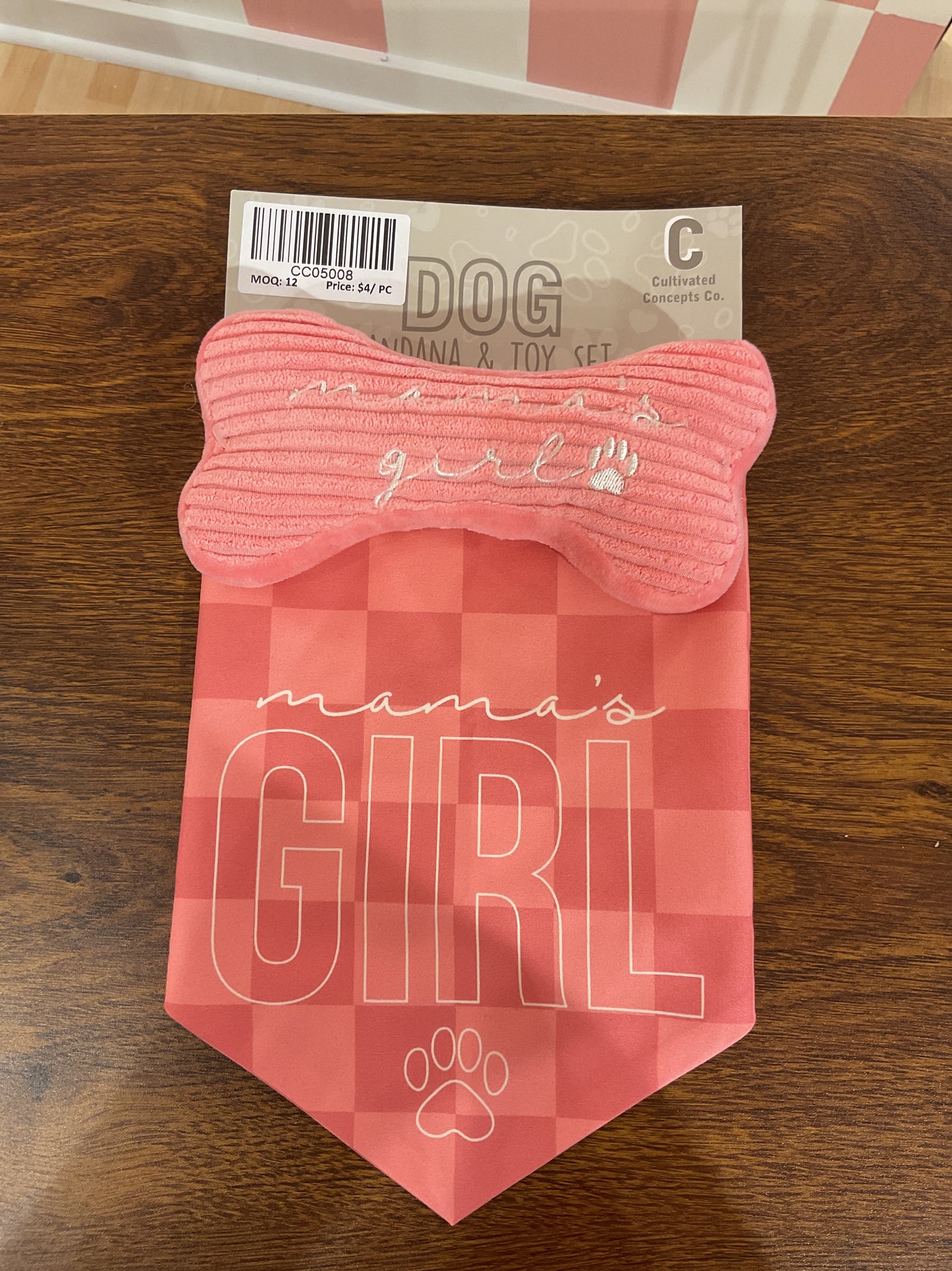 DOG BANDANA +TOY SET/ GIRL/30"