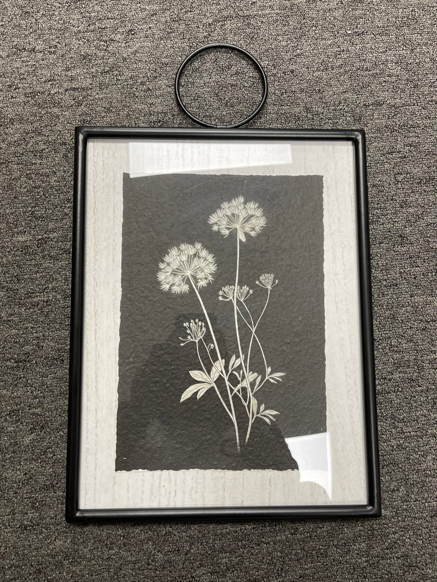 Floral Black Frame