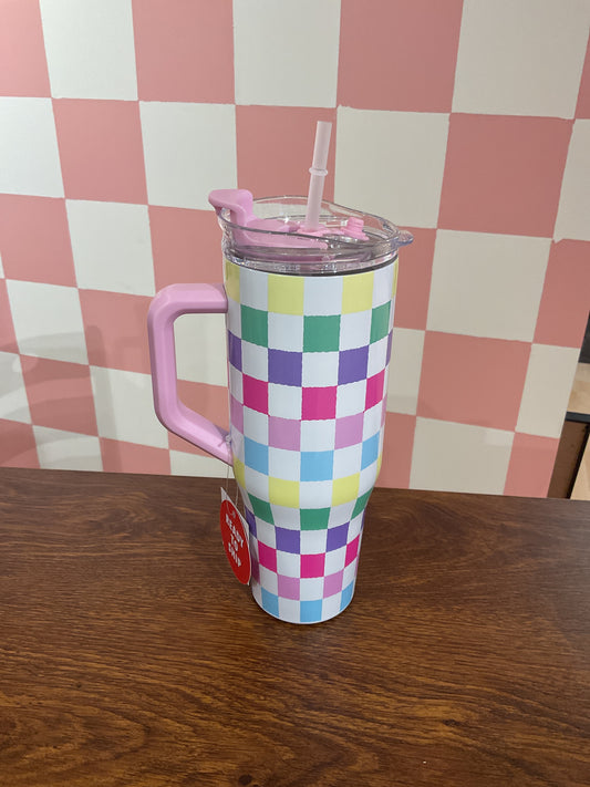 TUMBLER 40OZ / CHECKERBOARD