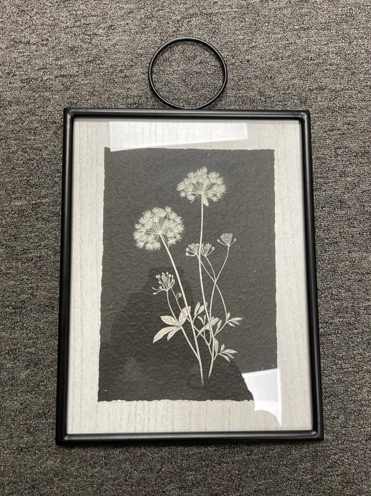 Floral Black Frame