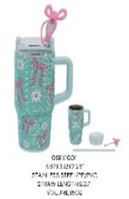 15OZ  STAINLESS STEEL/PP MUG | Bow