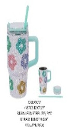 15OZ  STAINLESS STEEL/PP MUG | Floral